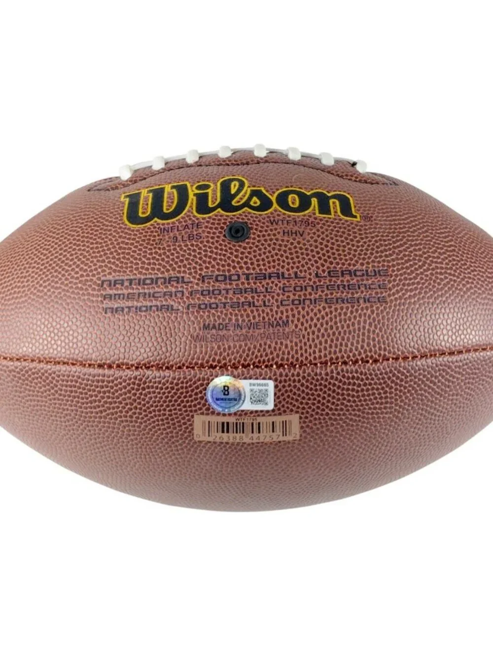 Malcolm Butler Signed Wilson NFL Football Patriots SB XLIX Hero BAS COA